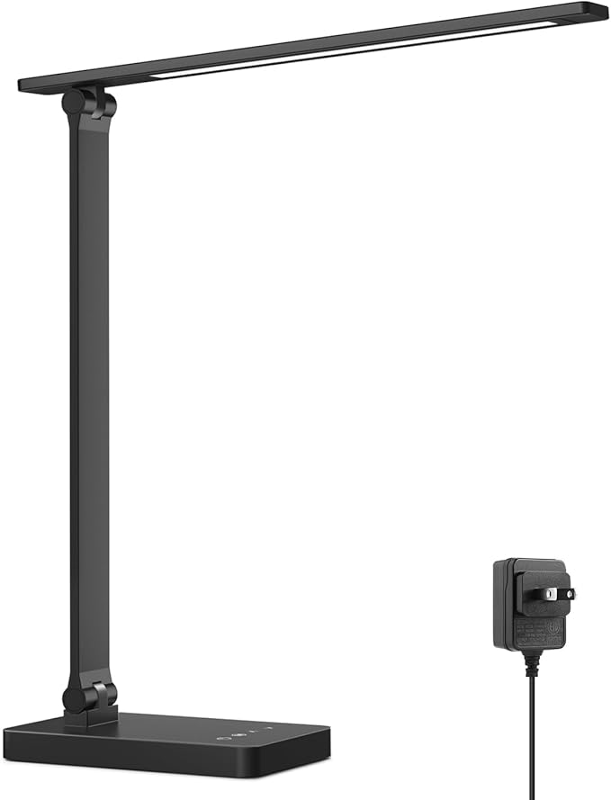 Lepro デスクライト led 目に優しい 電気スタンド ACアダプター付き 750lm超高輝度 卓上ライト おしゃれ テーブルライト