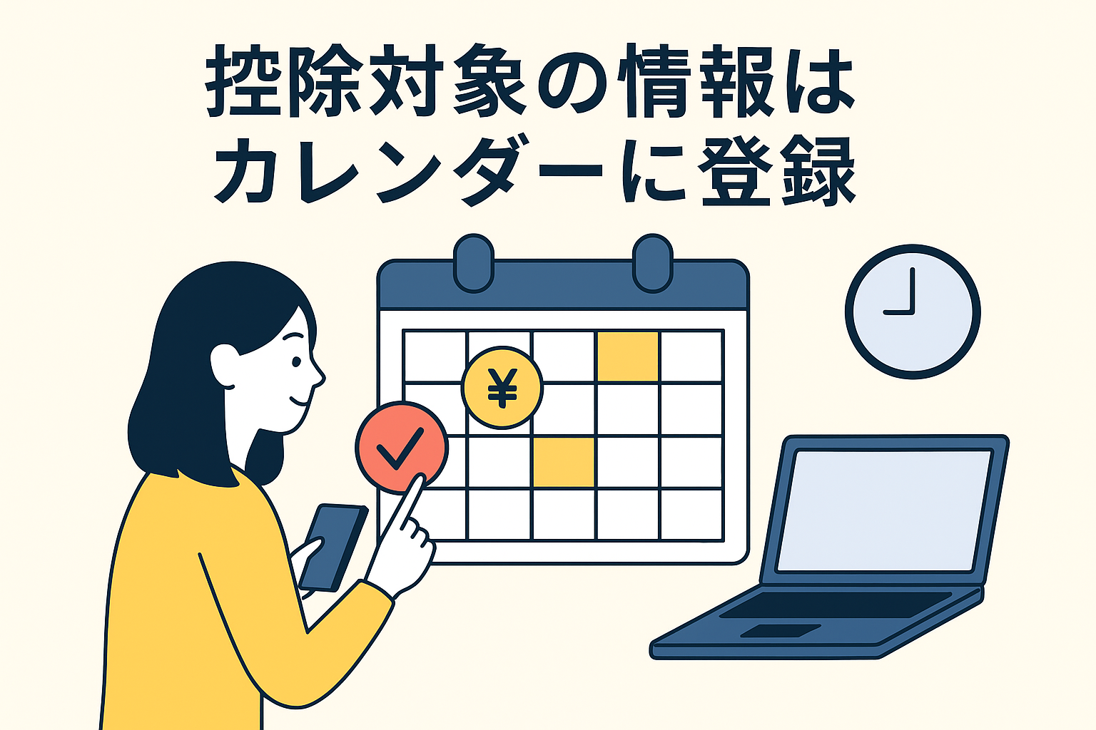控除対象の情報はカレンダーに登録＃挿入画像