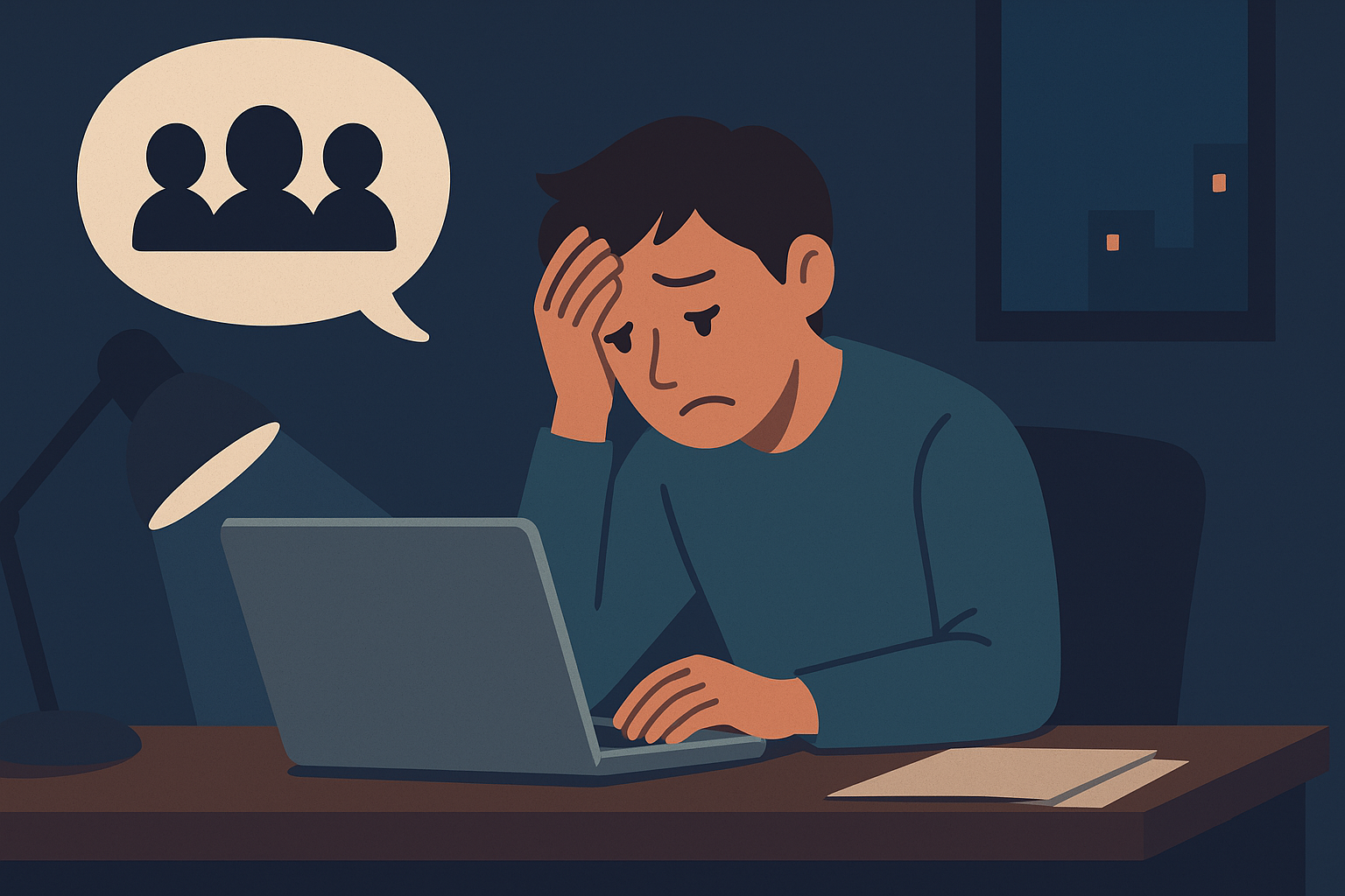 相談できる人がいないまま無理を続ける