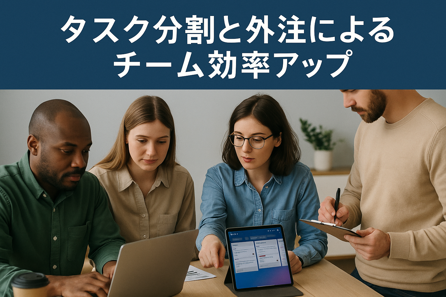 タスク分割と外注によるチーム効率アップ