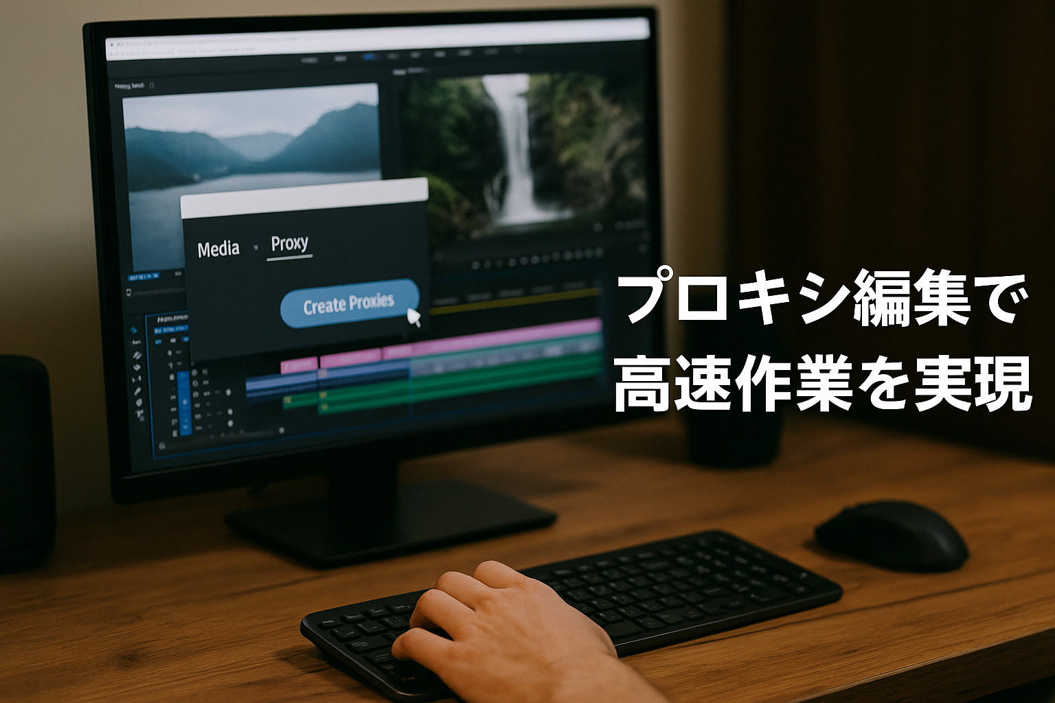 プロキシ編集で高速作業を実現