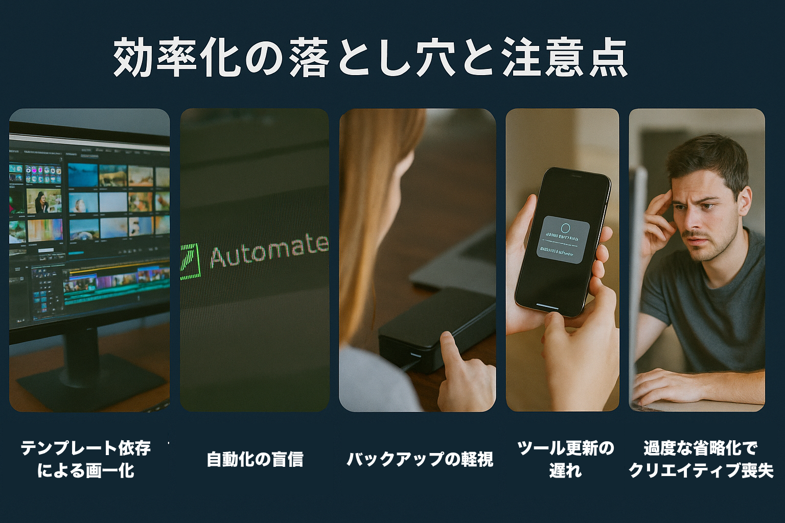 効率化の落とし穴と注意点