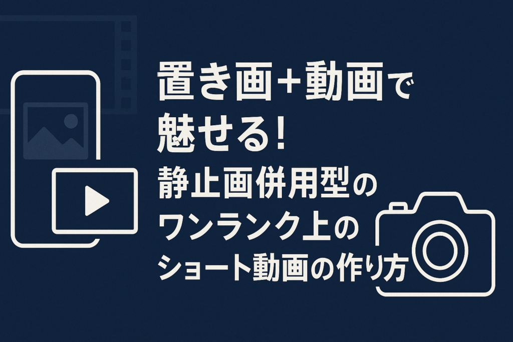 挿入画＋動画で魅せる！静止画併用型のワンランク上のショート動画の作り方