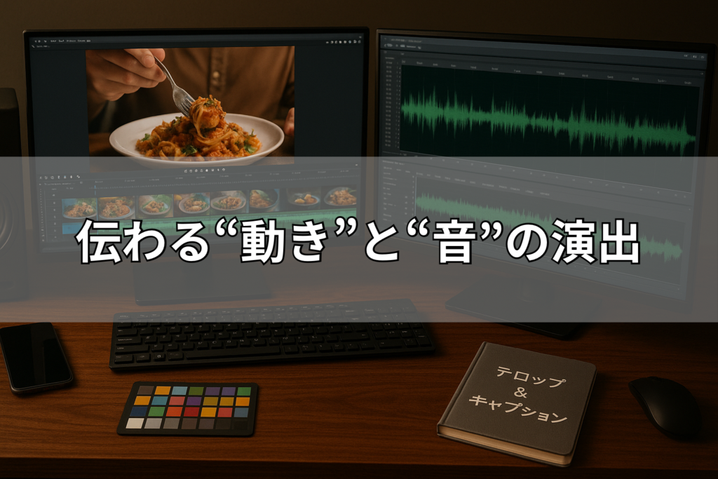伝わる“動き”と“音”の演出