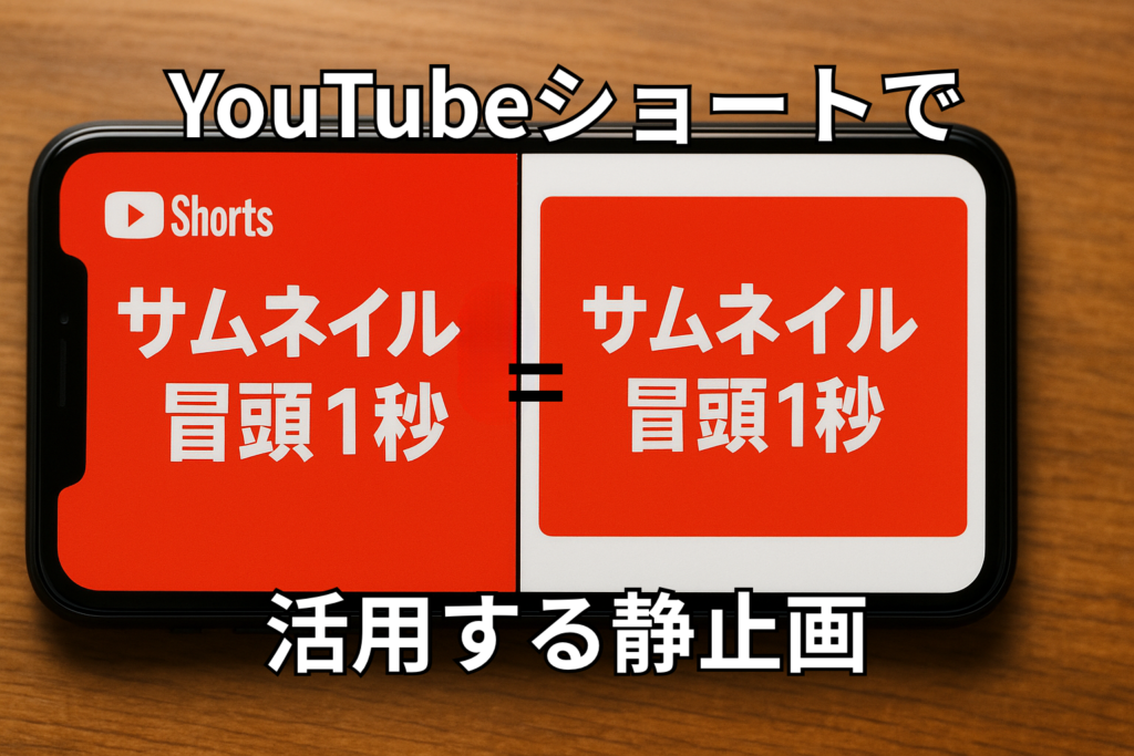 YouTubeショート動画 サムネ構成と静止画活用術
